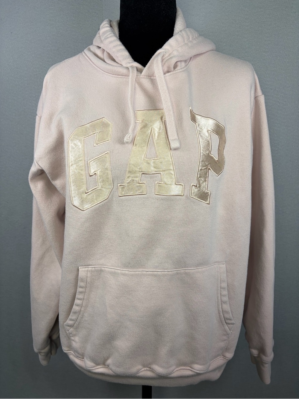 GAP Pale Pink Hoodie with Shiny Cream Logo